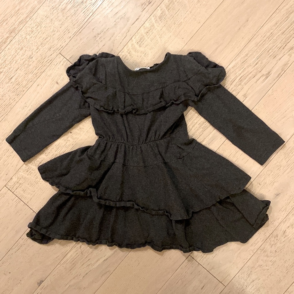 Chasing fireflies heathered grey dress 6-6X
